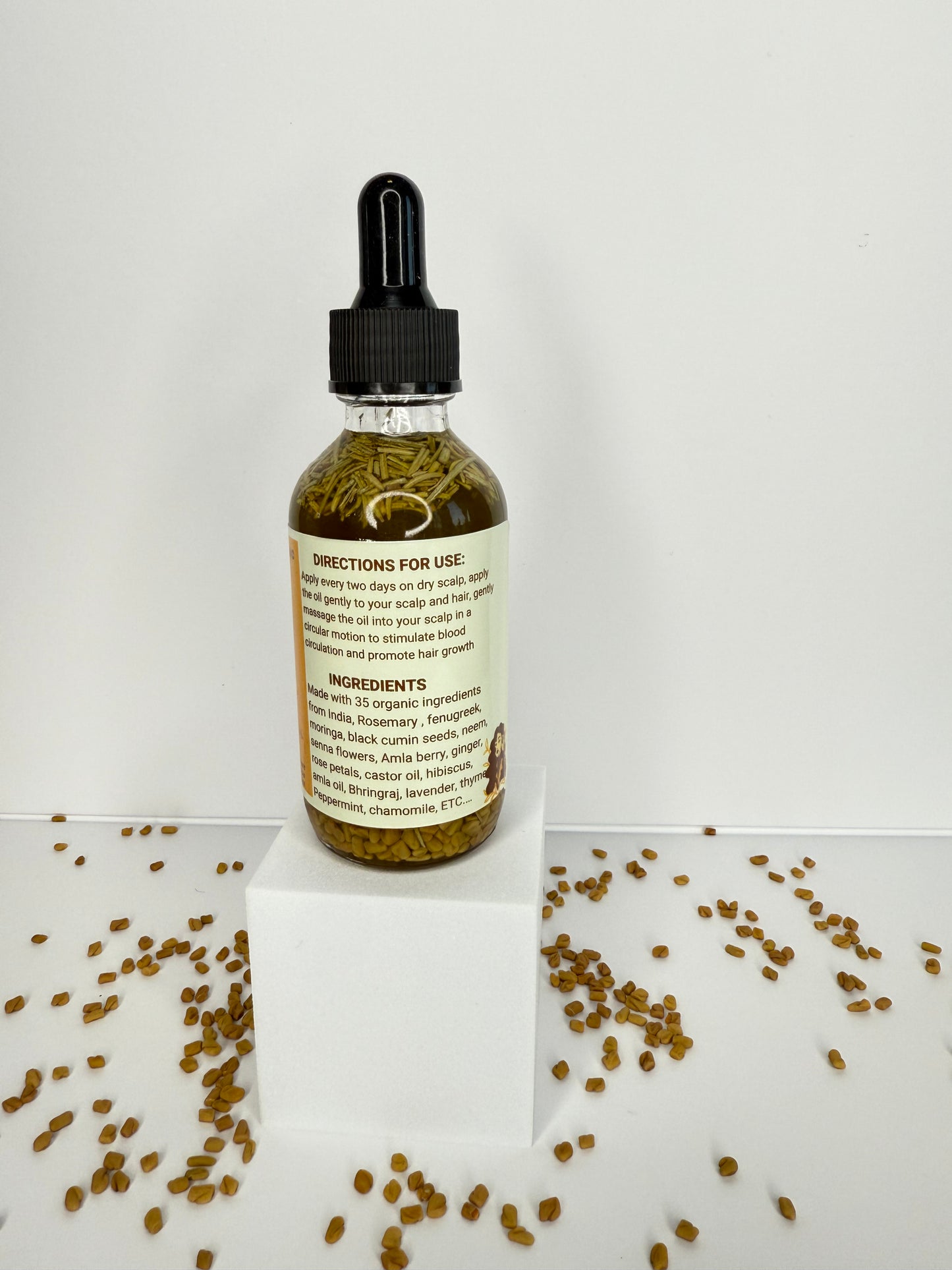 The Mane Magic Hair Growth Oil 2oz Haircare with 35 organic ingredients to stimulate and promote healthy and hair growth