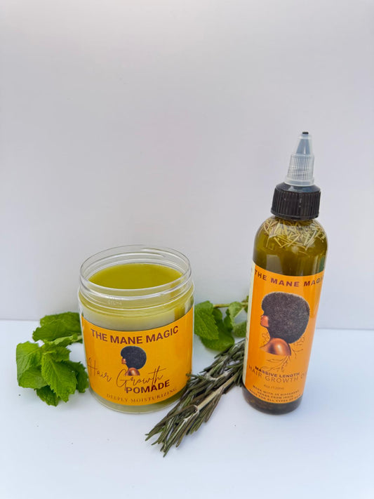 The Mane Magic Hair Growth Pomade & Hair Growth oil set