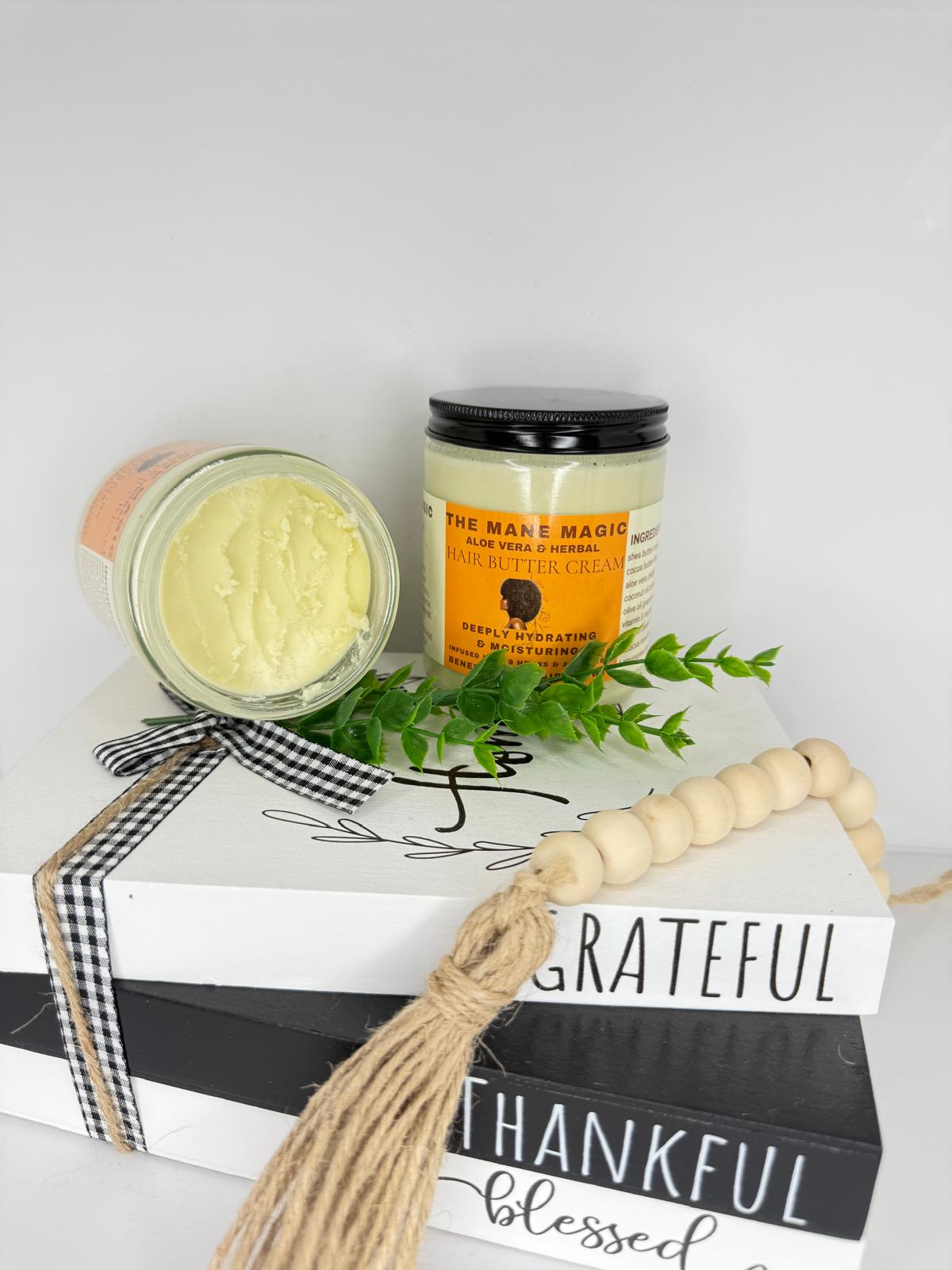 The Mane Magic Ayurvedic & Aloe Vera hair growth butter 8oz