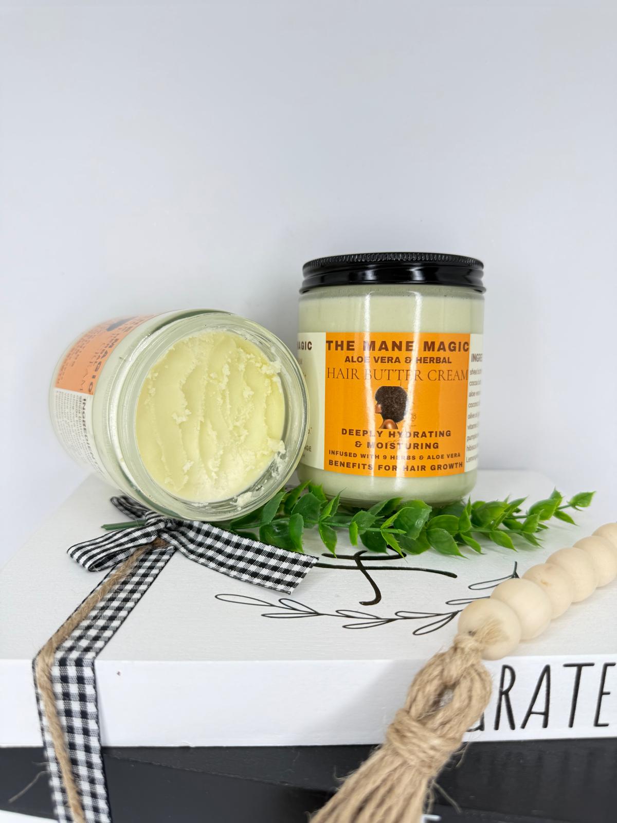 The Mane Magic Ayurvedic & Aloe Vera hair growth butter 8oz