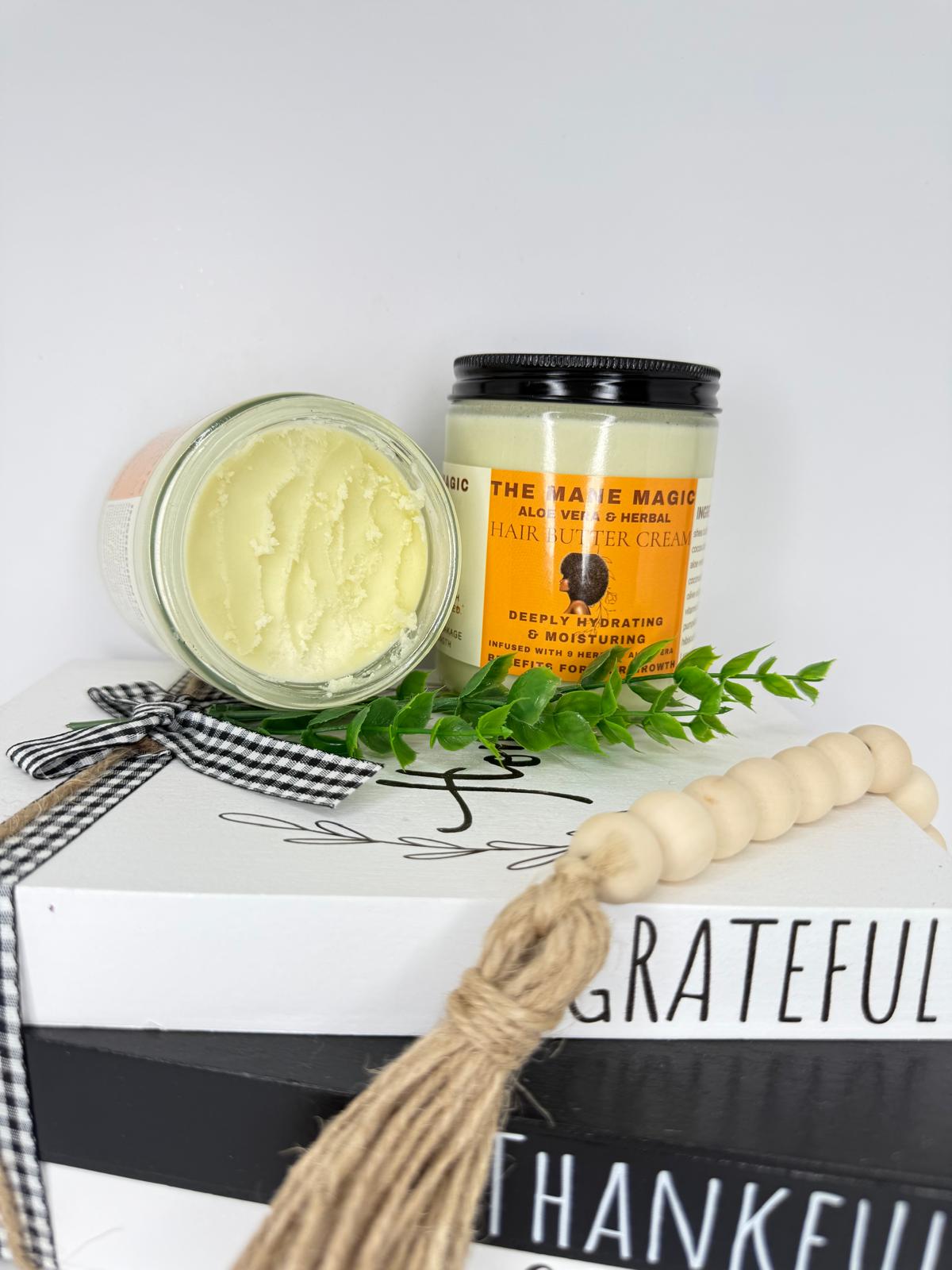 The Mane Magic Ayurvedic & Aloe Vera hair growth butter 8oz