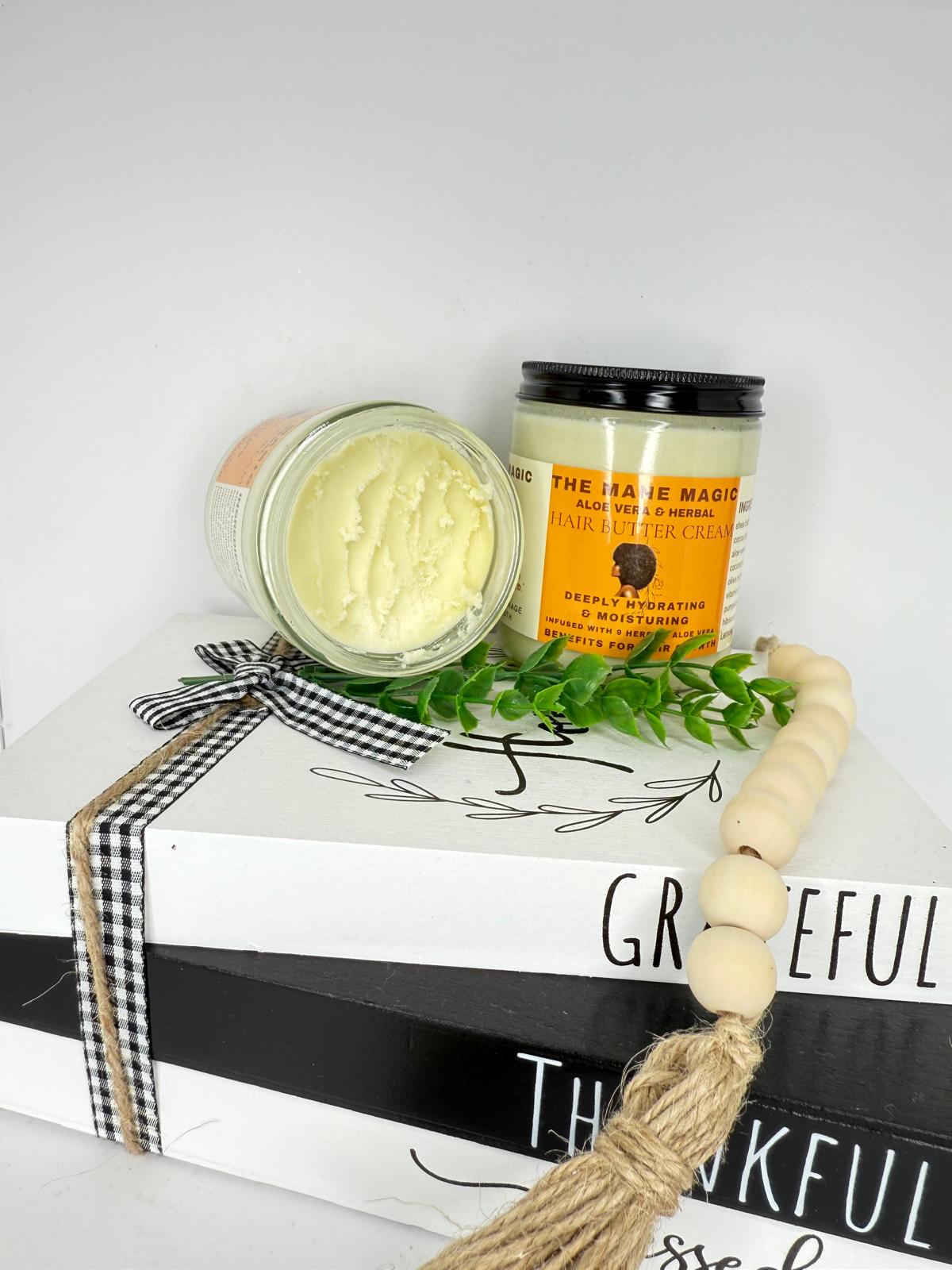 The Mane Magic Ayurvedic & Aloe Vera hair growth butter 8oz